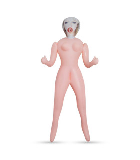 Секс-кукла Crushious Eva с 3 отверстиями, бежевая, 155 см - No Taboo