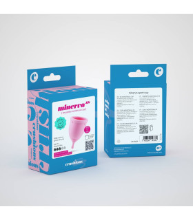 Менструальная чаша, XS, Crushious Minerva розовая 5.5 х 3.8 см - No Taboo