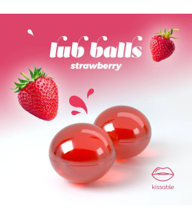 Бразильські кульки для масажу зі смаком полуниці Crushious, 2 шт - No Taboo