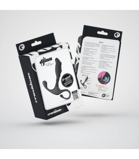 Массажер простаты Crushious Djinn рельефный, черный, 10.5 × 2.2 см - No Taboo