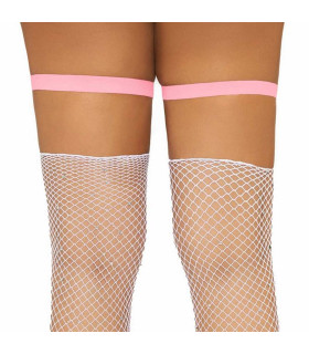 Подвязки для чулок Street Chic Leg Avenue, с бантиком и подвеской, розовые, One Size - No Taboo