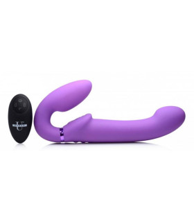 Страпон безремневой с вибрацией G-Pulse XR Brands, силиконовый, фиолетовый - No Taboo