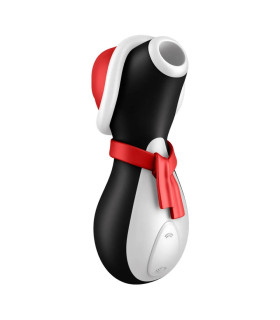 Вакуумний стимулятор клітора Satisfyer Penguin Holiday Edition різнокольоровий, 12.5 х 6.7 см - No Taboo