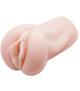 Мастурбатор вагина реалистичный самосмазывающийся Crazy Bull бежевый, 12 х 7 см - No Taboo