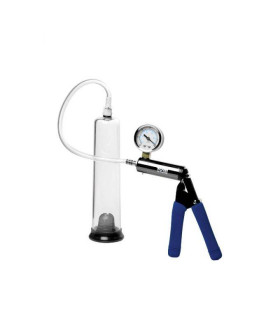 Вакуумная помпа для мужчин механическая Tom of Finland прозрачная, 24 х 5.7 см - No Taboo