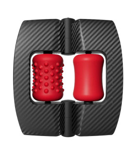 Мастурбатор нереалістичний з вібрацією Orctan червоно-чорний - No Taboo