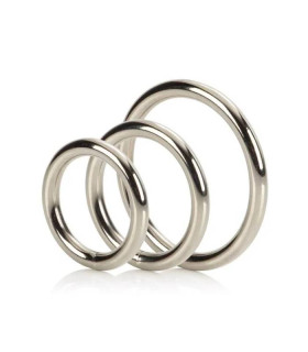 Набір ерекційних кілець Master Series металевий, сріблястий - No Taboo