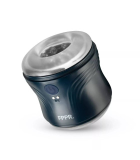 Мастурбатор нереалістичний з вібрацією FPPR у колбі, чорний, 10 х 6 см - No Taboo