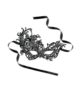 Маска ажурна з відкритими очима Rianne S Soiree чорна - No Taboo