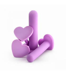 Набор фаллоимитаторов нереалистичных Blush лиловый - No Taboo