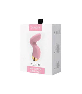 Вакуумний стимулятор клітора Svakom Pulse рожевий, 12.9 х 4.3 см - No Taboo