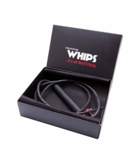 Кнут кожаный WHIPS с петлей на рукояти, черный, 135 см - No Taboo