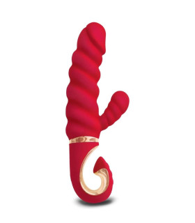 Вібратор-кролик рельєфний Gcandy Mini Chili червоний, 19 х 3.5 см - No Taboo