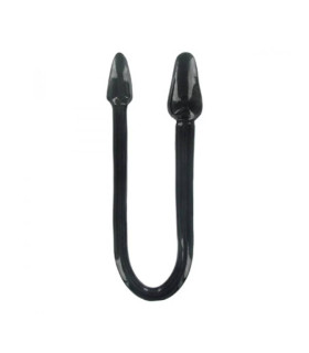 Анальна пробка подвійна Master Series нереалістична, чорна, 75 см - No Taboo