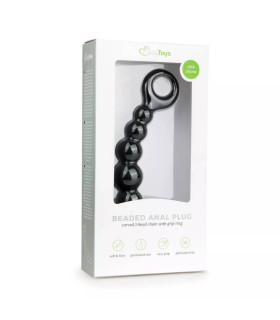 Анальні намисто Easytoys чорні, 19 х 3.3 см - No Taboo