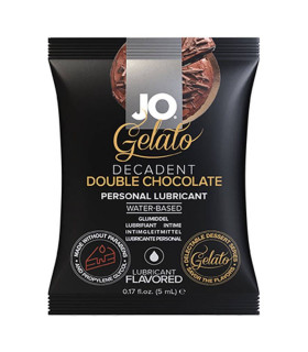 Пробник Лубрикант оральний на водній основі System JO із подвійним шоколадом, 5 мл - No Taboo