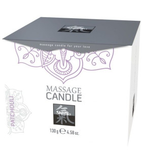 Массажная свеча HOT Shiatsu, 130 г, Patchouli с ароматом пачули - No Taboo