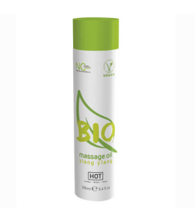 Массажное масло HOT Bio с ароматом иланг-иланга, 100 мл - No Taboo