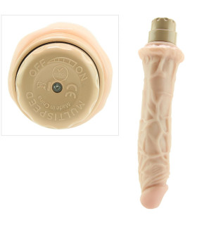 Вибратор реалистичный бежевого цвета, 25.5 см х 4 см - No Taboo
