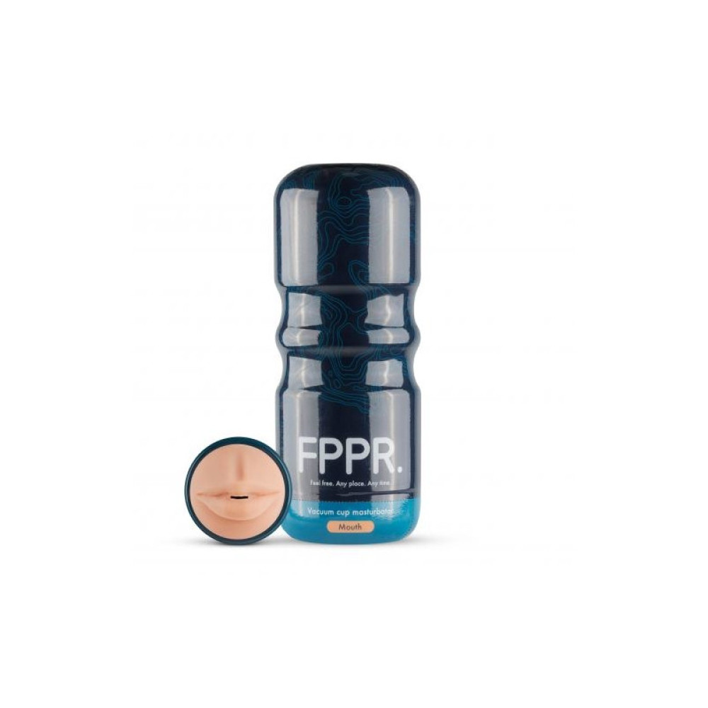 Мастурбатор в колбе Губки, Mouth Masturbator - Mocha (39207), zoom