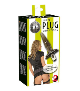 Анальная пробка с вибрацией You2Toys черная, 15 х 2.5 см - No Taboo