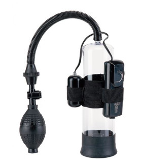 Вакуумная помпа Seven Creations с вибрацией, прозрачная, 20.3 х 5.6 см - No Taboo