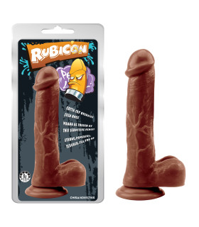 Фаллоимитатор коричневый 22,5см Rubicon CHISA - No Taboo