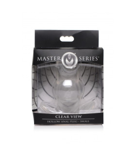 Прозрачная анальная пробка с туннелем Clear View Hollow Anal Plug - Small - No Taboo