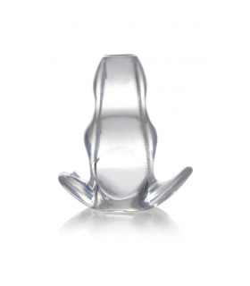 Прозрачная анальная пробка с туннелем Clear View Hollow Anal Plug - Small - No Taboo