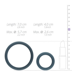 Набор эрекционных колец, 6-Piece Cock Ring Set - No Taboo