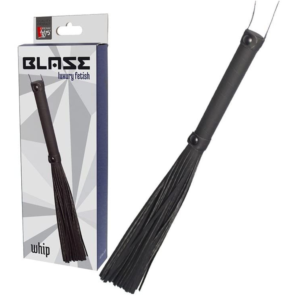 Флоггер (плетка) с петлей, черный (38559), zoom