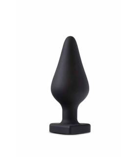 Анальная пробка черная с сердцем, диаметр 4,3 см - No Taboo