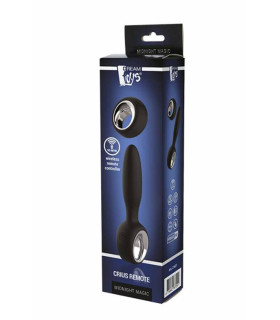 Анальна пробка Dream Toys з бездротовим пультом, чорна - No Taboo