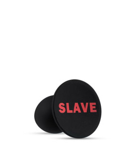 Анальна пробка чорного кольору зі стопером Temptasia Slave - No Taboo