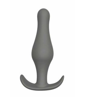 Анальная пробка конической формы, серый цвет - No Taboo