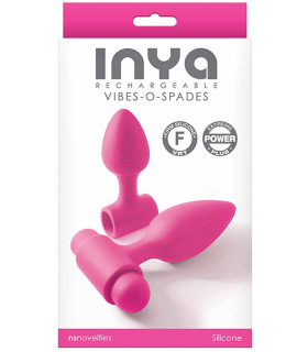 Набор анальных пробок с вибропулей розового цвета - No Taboo