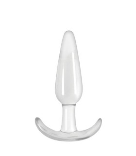 Анальная пробка прозрачного цвета, размер S - No Taboo