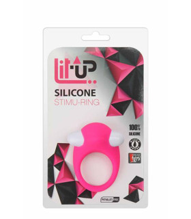 Ерекційне віброкільце Dream Toys Lit-Up рожеве, 3.2 см - No Taboo