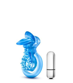 Эрекционное кольцо с вибрацией двойное - No Taboo