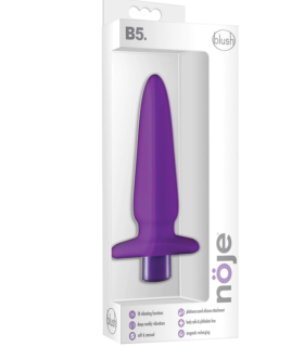Набор анальная пробка и вибропуля фиотетового цвета, диаметр - 3,5 см - No Taboo