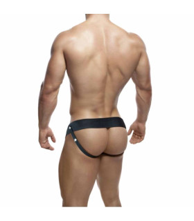 Фаллопротез на ремнях черного цвета, 17 см - No Taboo