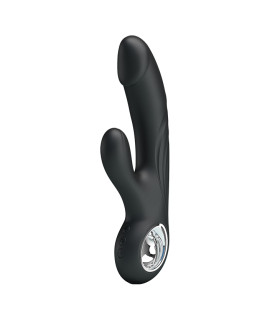 Вибратор-кролик SELENE серного цвета, 19 см - No Taboo