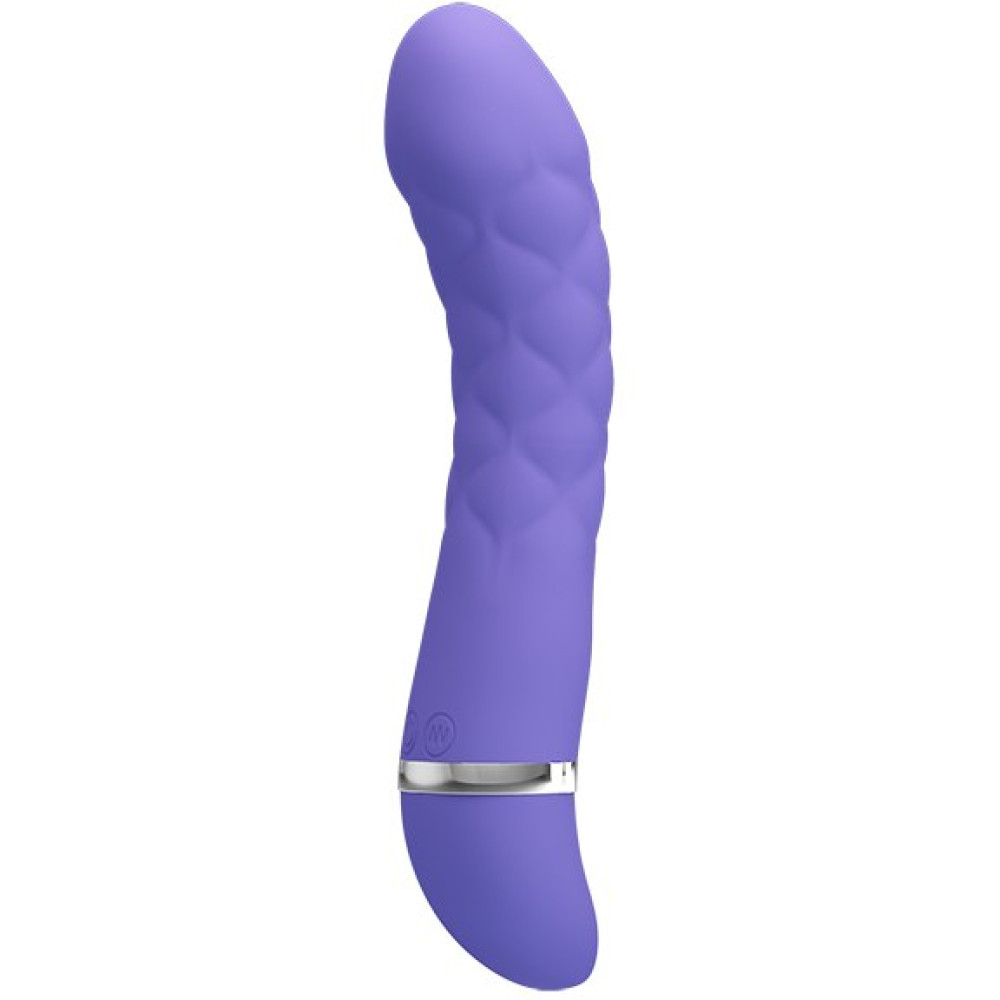 Вібратор силіконовий з рельєфом, Truda (37667), zoom