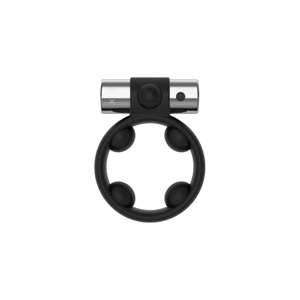 Ерекційне кільце C вібропулей Cool Boy ml Creation (My Love) (чорний+срібло) (35096), zoom