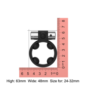 Ерекційне кільце C вібропулей Cool Boy ml Creation (My Love) (чорний+срібло) - No Taboo