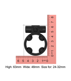 Ерекційне кільце C вібропулей Cool Boy ml Creation (My Love), чорний - No Taboo