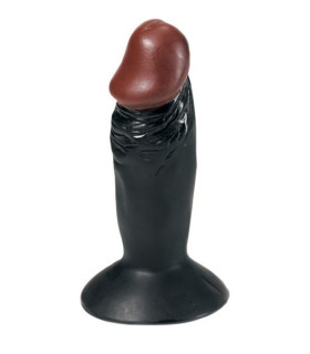 Фаллоимитатор-мини с присоской черного цвета, 12.7 см - No Taboo