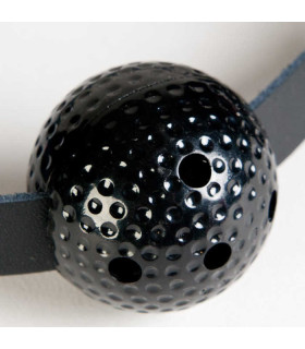 Чорний кляп з пластиковою кулькою - No Taboo