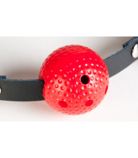 Червоний кляп з пластиковою кулькою - No Taboo
