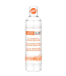 Лубрикант водный, стимулирующий и массажный гель 2 в 1 WaterGlide, 300 мл - No Taboo